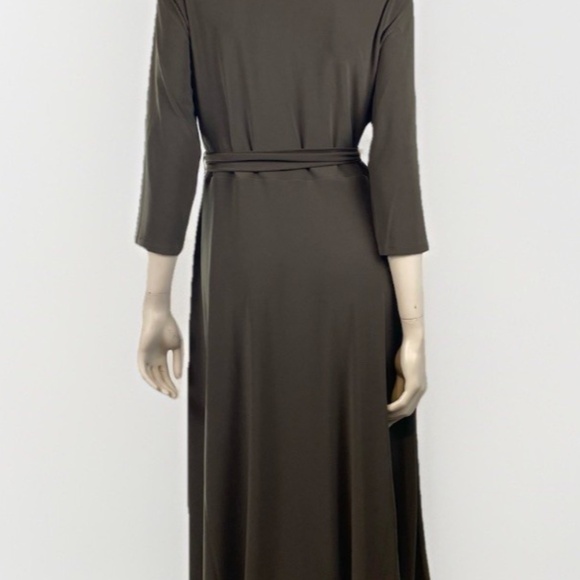 NWT Ralph Lauren Wrap Surplice Olive  Dress - Picture 4 of 13